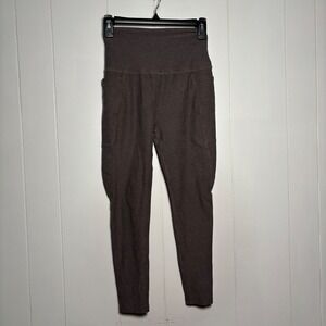 Beyond Yoga Spacedye Out of Pocket High Waisted  Leggings Heather Gray Sz Medium